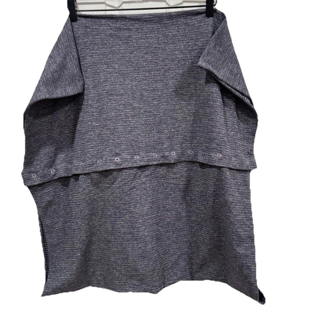 Lululemon Womens Vinyasa Scarf Wrap Multi wear Black Gray One Size Reversible